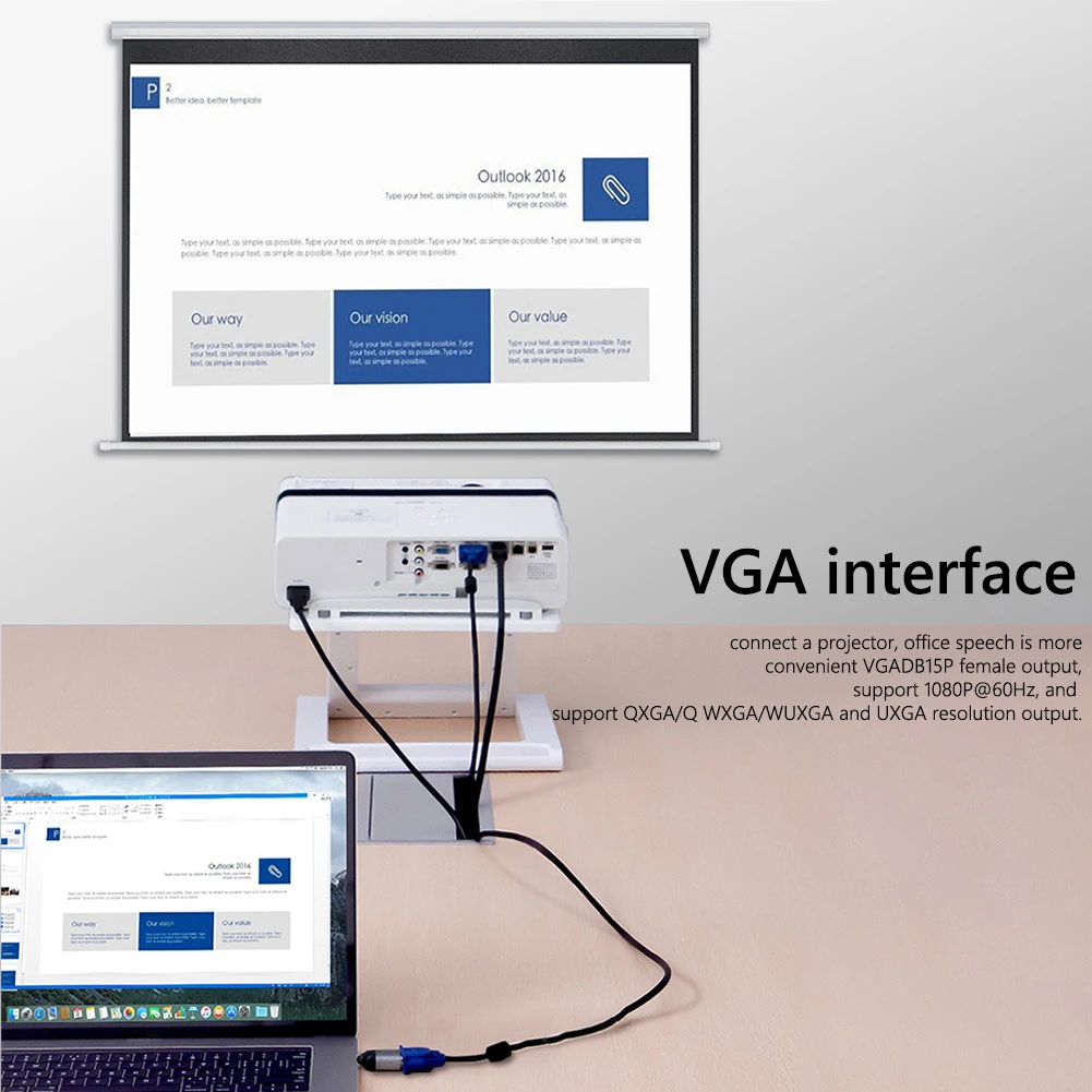 Переходники USB 8K Type-C к совместимым/VGA/DP/RJ45/Mini DP HD видеоконвертеры 4K VGA адаптер RJ45 Lan