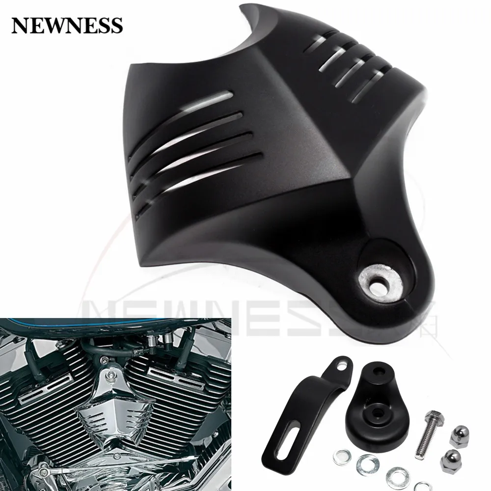 Черный V Shield рожковый чехол набор для Harley Big Twins Evo 92 12 Twin Cam 1988 gg|horn cover|horn for harleyhorn cover