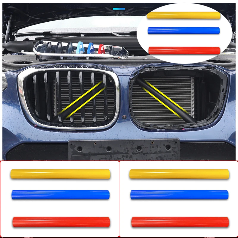 

2Pcs Car Front Grille Decoration Strip Frame Sticker for BMW F10 F06 F02 F25 F26 F21 F23 E60 F32 F33 F36 1 2 3 4 5 6 7 Series