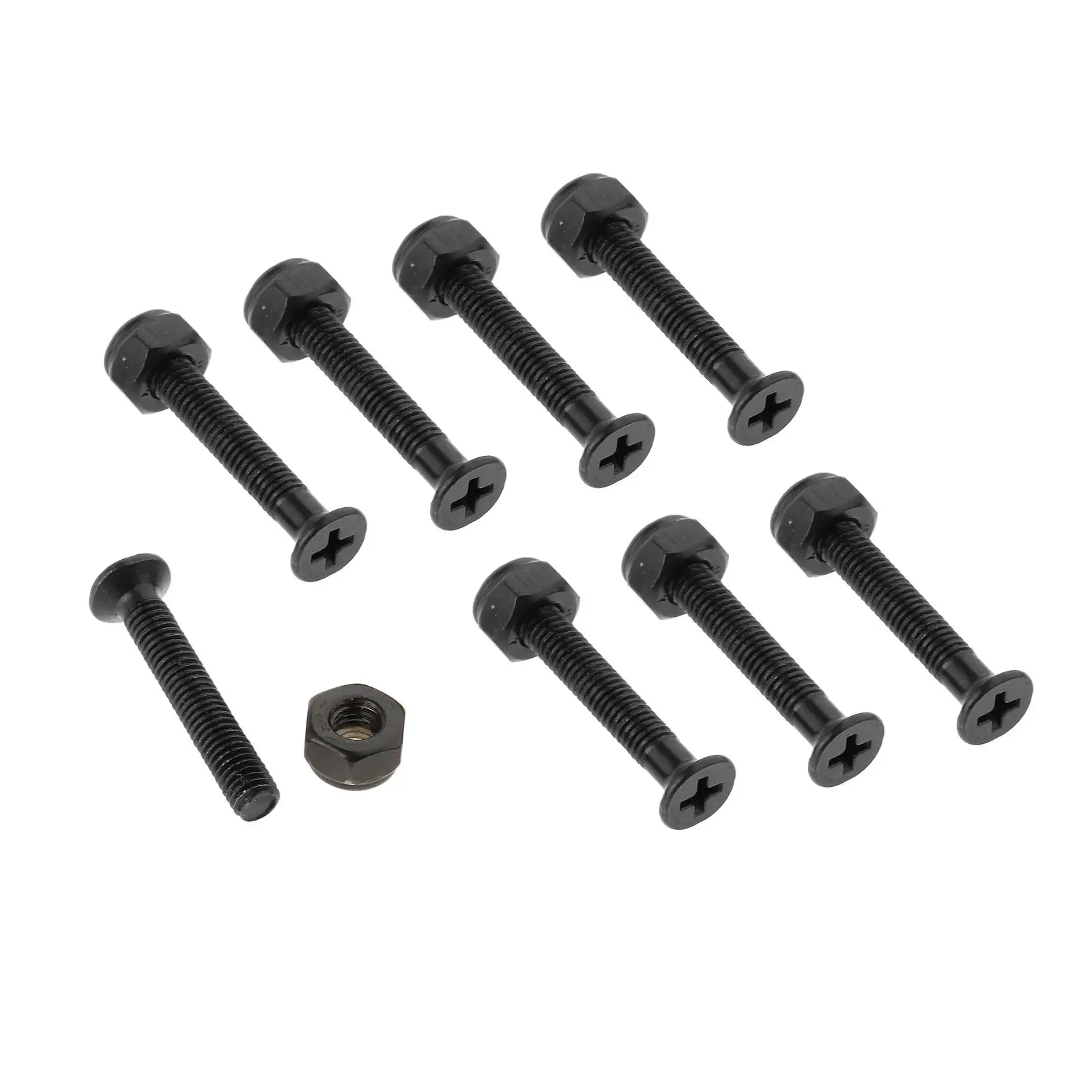 

8x Metal Longboard Skateboard Truck Wheel Repair Hardware Screw Bolts Nuts, Longboard Skateboard Accessories