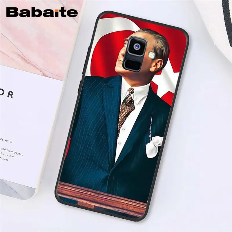 Babaite Turkey Mustafa Kemal Ataturk Phone Case For Samsung Galaxy A7 A50 A70 A8 A3 A6 A6Plus A8Plus A9