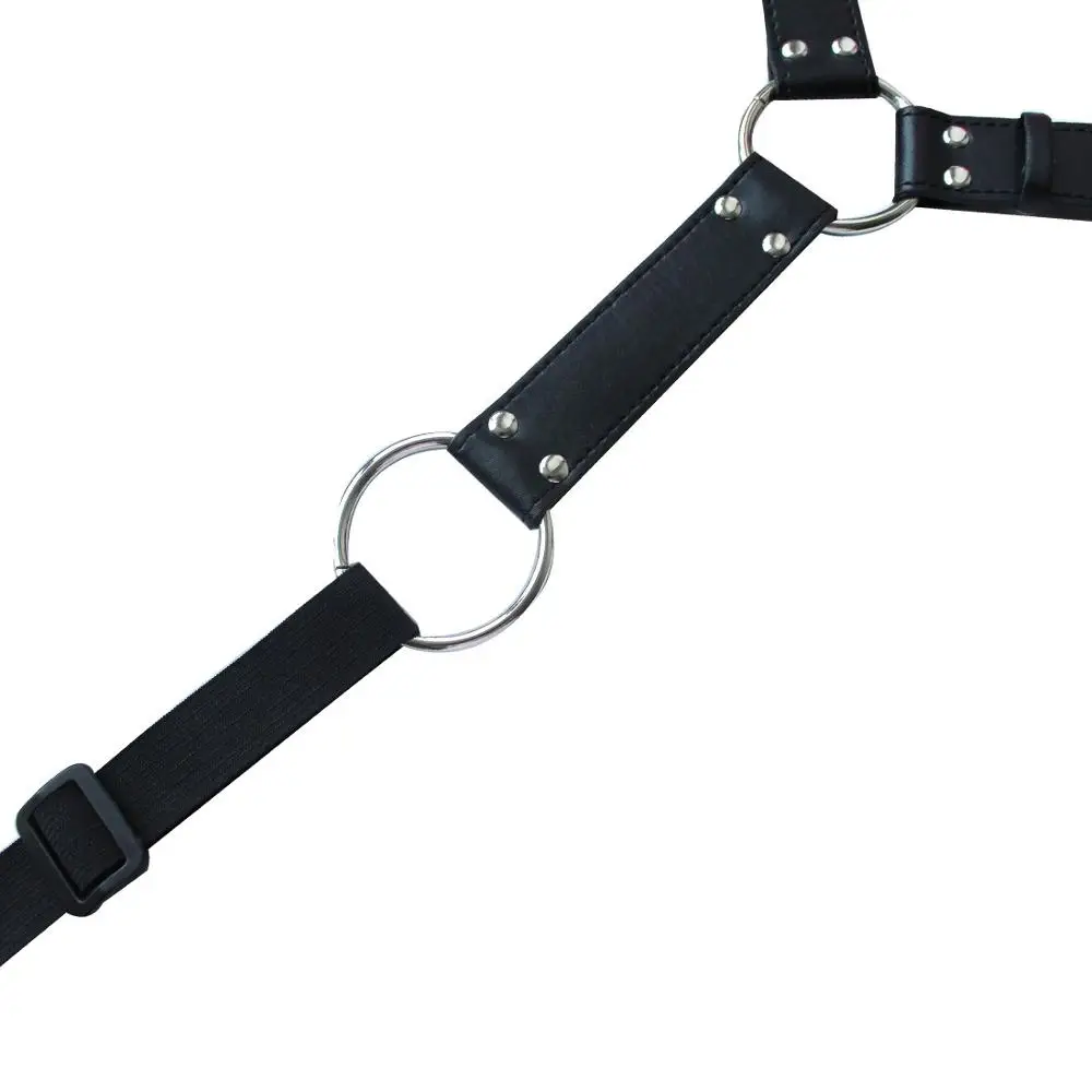 Мужские кожаные Y-образные ремни в стиле Харадзюку готический костюм комбинация