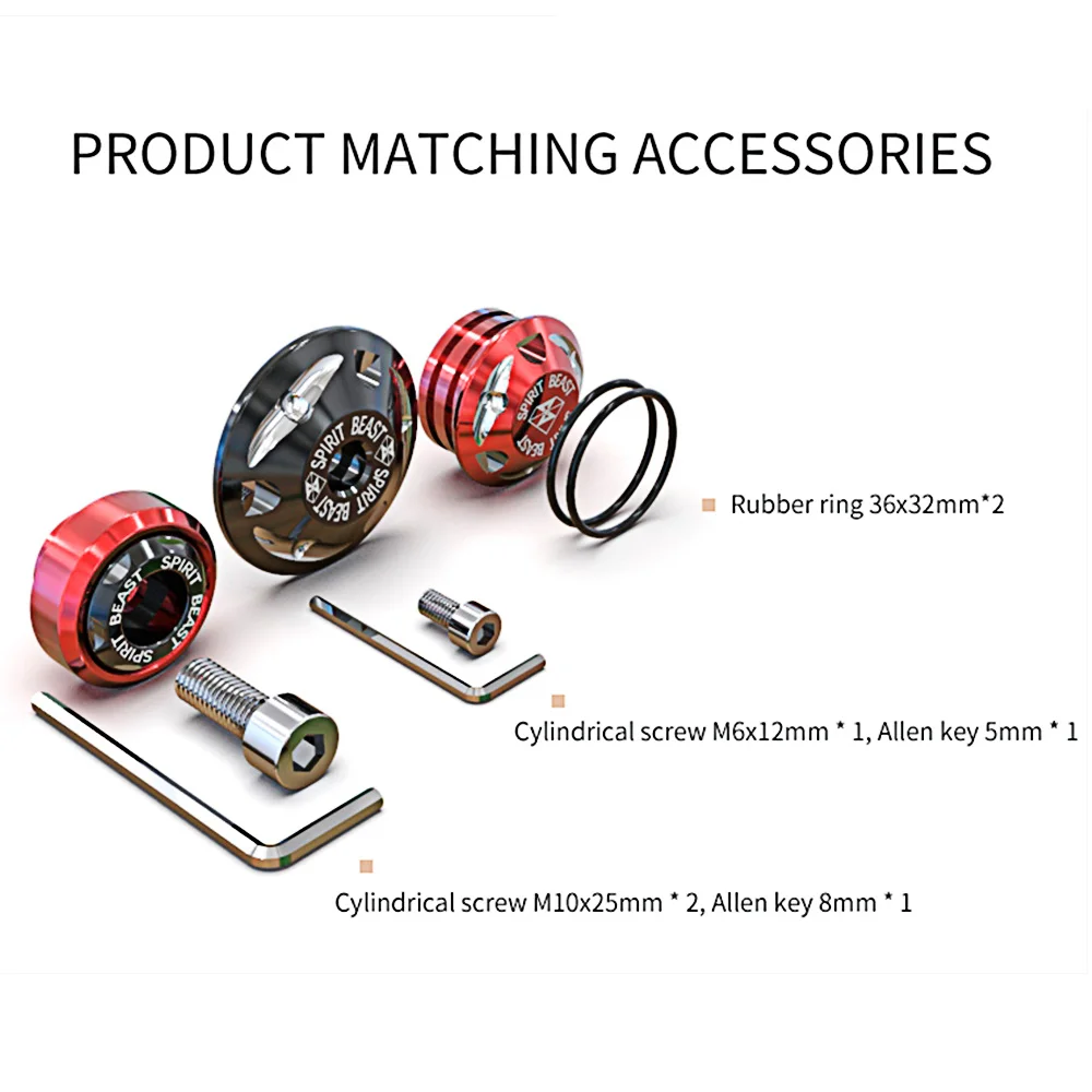 Украшение для кузова мотоцикла SPIRIT BEAST винтовая крышка аксессуары демпфирующий