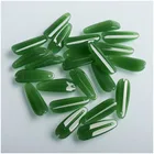 Стеклянные бусины зеленая глазурь DIY материал ручной работы Кристальные лепестки свободные бусины для ювелирных изделий