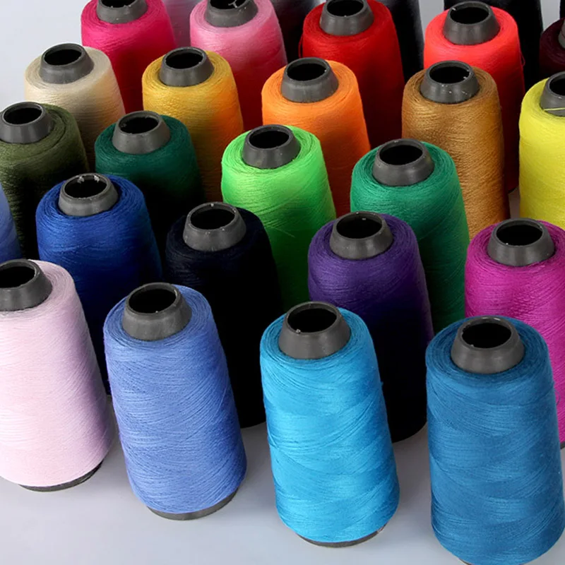 

10Pc Spool Multicolor Rope 1300Y Hand Sewing Thread Industrial Pin Set Machine Home 40S/2 For Clothing Patches High Tenacity