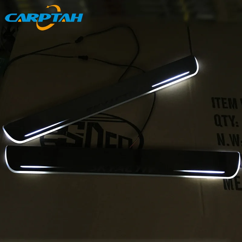 CARPTAH отделка педали автомобиля наружные части светодиодный порог Накладка дорожка динамический стример светильник для Mazda 3 Skyactiv