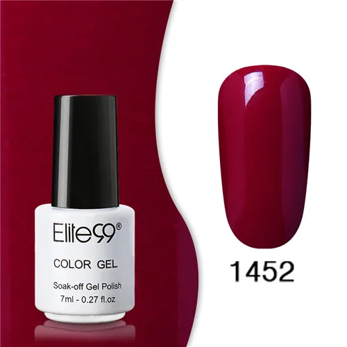 1452 Elite99 Гель-лак набор все для маникюра Полупостоянный Vernis верхнее покрытие УФ светодиодный гель лак удаляющийся замачиванием Гель-лак для ногтей - Цвет: 1452