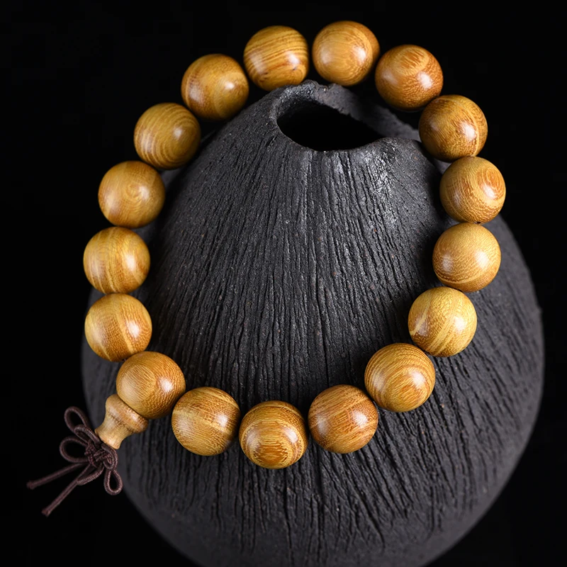 Желтое Золото-сандаловые бусы Тибетский буддизм браслет-амулет | Украшения и