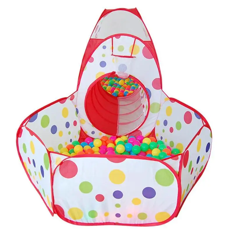 Детская палатка для ползания большой бассейн с шариками игровой домик | Игрушки и