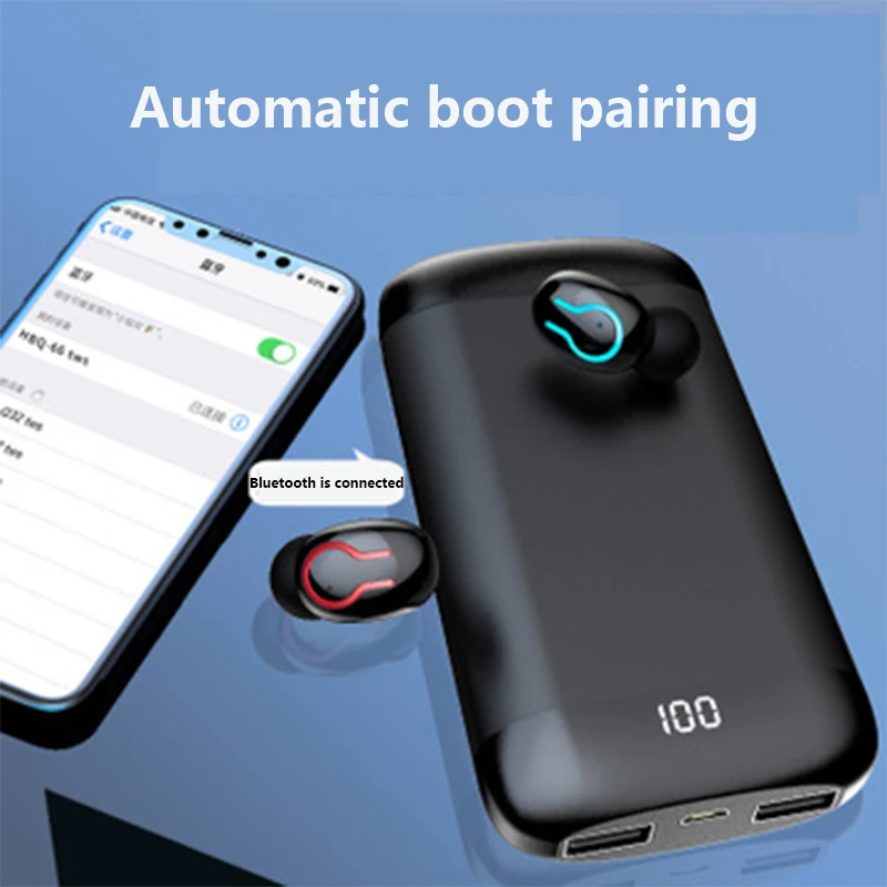 Беспроводные наушники HBQ Q66 TWS V5.0 Bluetooth 6D стереозвук с превосходным дисплеем