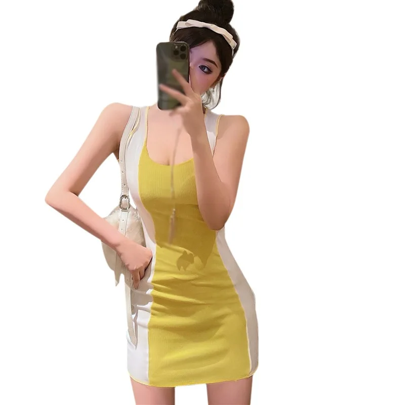 

DAXIN Summer Mini Dress Women Sexy Straps Slim Fit Bodycon Short Skirt Tight Temperament Sling Vestidos Femme vestido de mujer