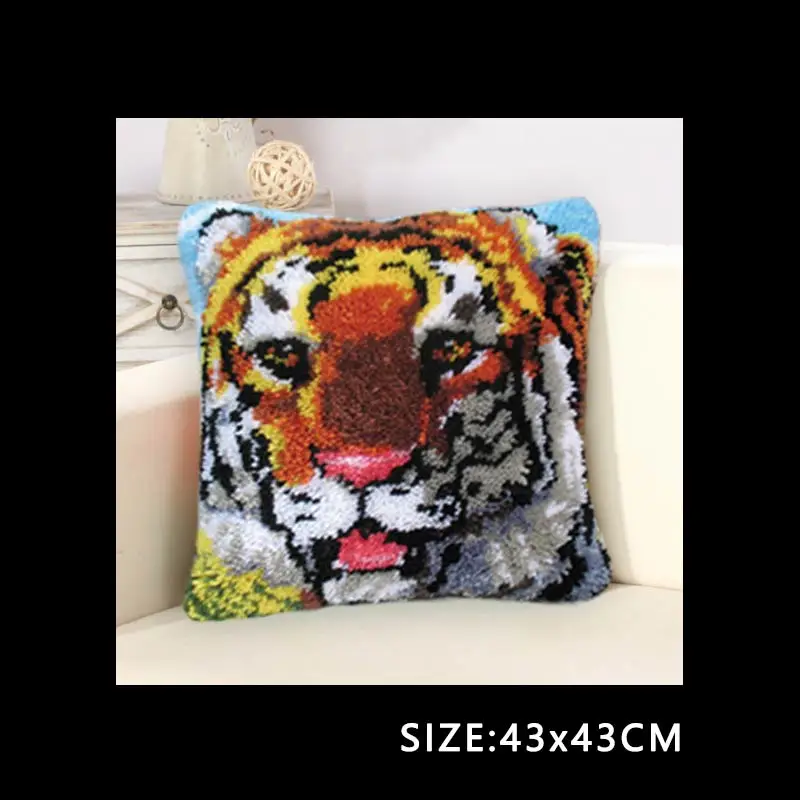 Набор для вышивки сделай сам животное тигр подушка вязания крючком с защелкой