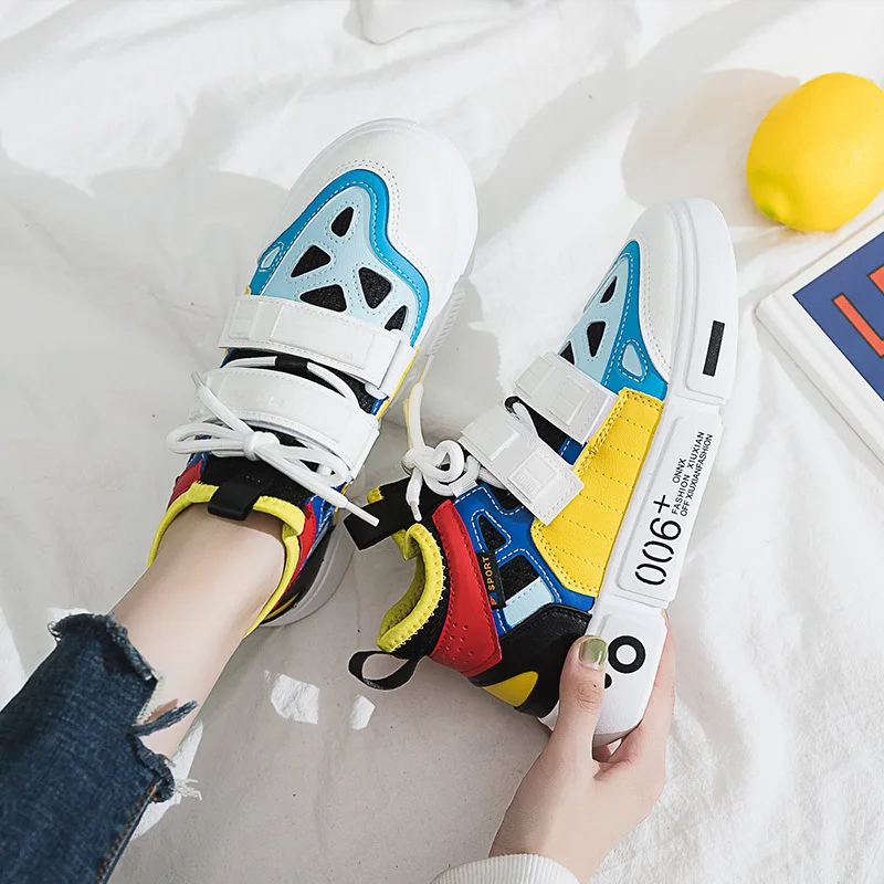 Bjakin женские оранжевые кроссовки на платформе цветные классические удобные