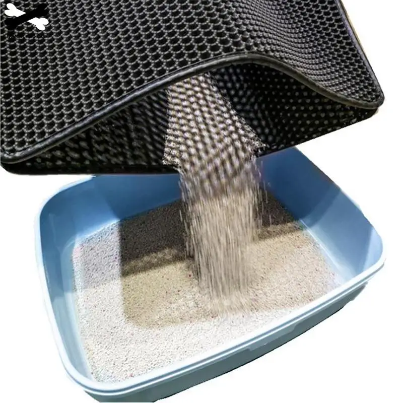 Двухслойный s коврик для кошачьих туалетов Eva коврики ловли с водонепроницаемой