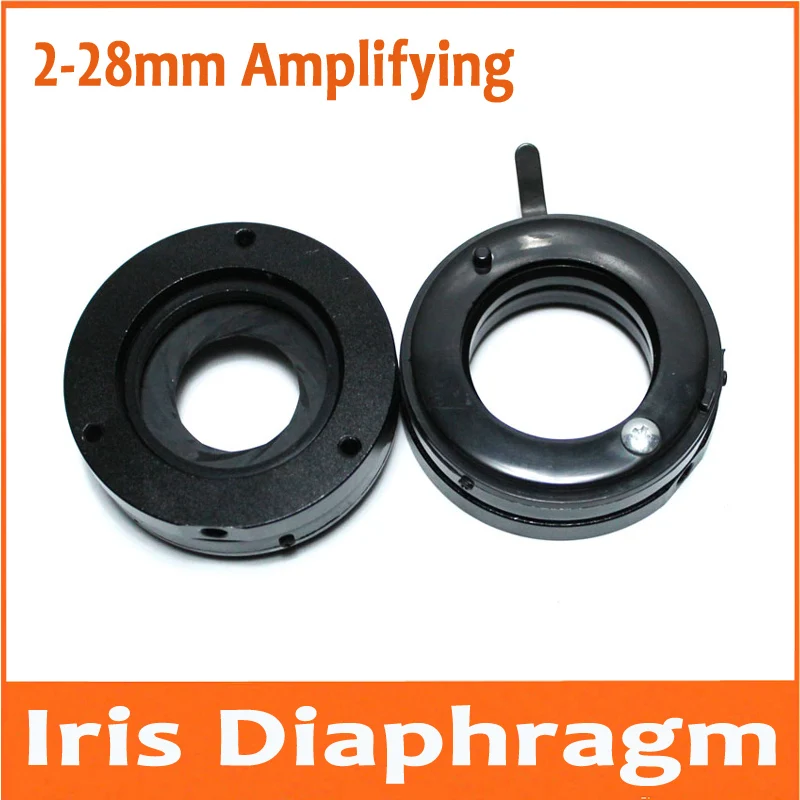 

100 шт. 2-28 мм оптический масер диафрагма диафрагмы конденсаторный модуль микроскоп 12 лезвий объектив камеры Адаптер M4