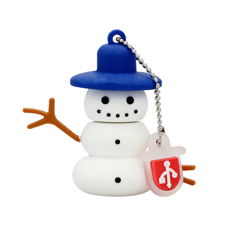 Usb флеш-накопитель 32 ГБ, 8 ГБ, мультяшный диск, рождественский подарок, флешка, 16 ГБ, снеговик, лось, флеш-карта памяти, 64 ГБ, Cle, Usb 2,0, флеш-накопитель - Цвет: 01