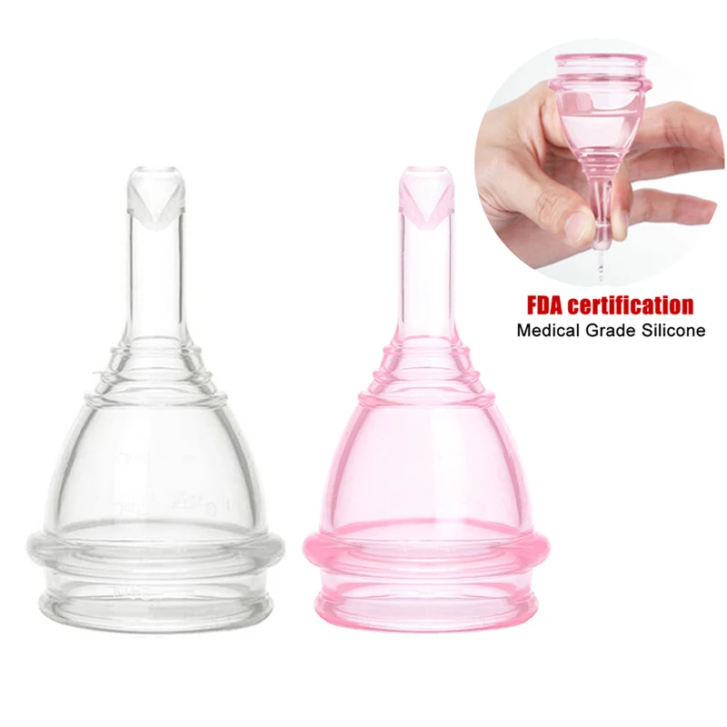 

Медицинская силиконовая менструальная чаша с дренажными клапанами, Менструальный коллектор, супер мягкая чашка для женской гигиены, чашка ...