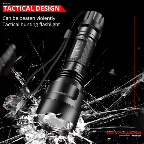 TRLIFE Тактический фонарь C8 T6 18650 8000lm