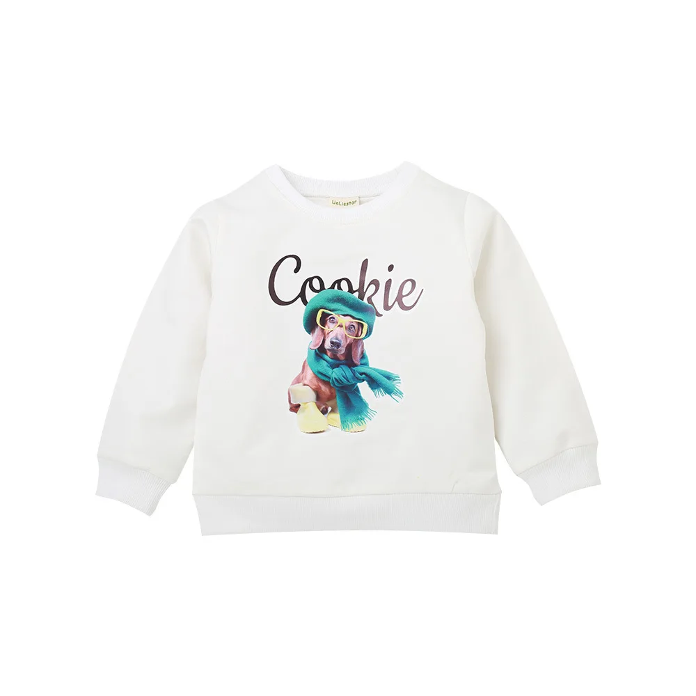 27 Детская осенняя футболка с длинными рукавами для девочек, Модный хлопковый топ, Весенняя детская одежда, свитер, рубашка от AliExpress WW