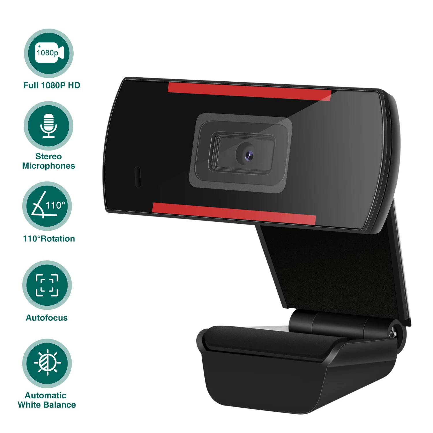 

Webcam HD 1080P Web Camera with Microphone for PC Laptop Video Calling Conferencing NC99