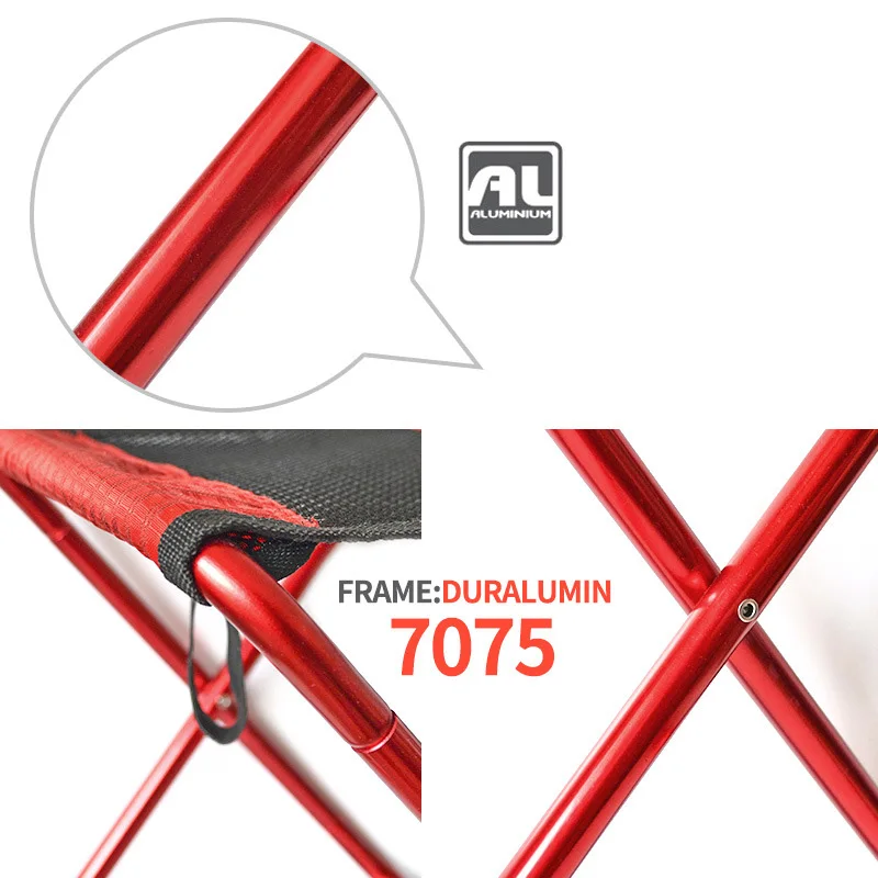 Складной стул для кемпинга ультралегкий компьютерный из алюминиевого сплава