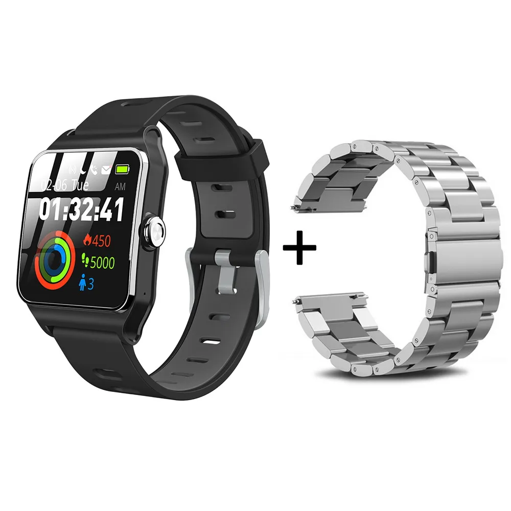 Гарантия 1 год BR3 gps 17 видов спорта Smart Band Bluetooth ч Strava браслет IP68 Водонепроницаемый Фитнес трекер Для мужчин часы - Цвет: Black and silver1