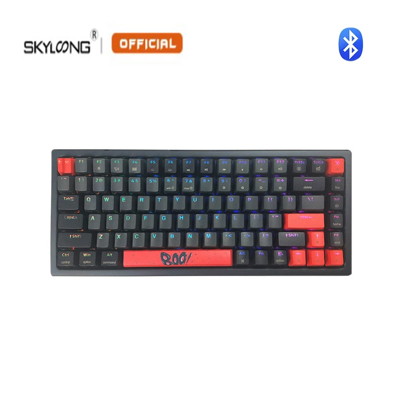 

SKYLOONG 84 Keys Optical Bluetooth Switch Keyboard RGB Backlit Gamer Type-C Optical Switch Bluetooth Keyboard For Computer