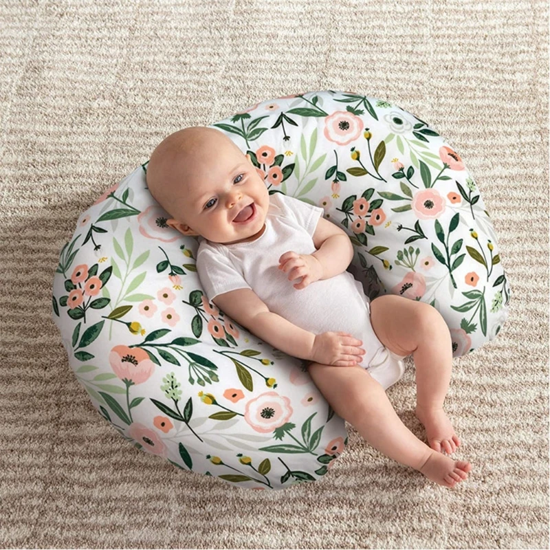 

Newborn Baby Nursing Pillow Case Floral Pattern Slipcover U-Shaped Pillowcase