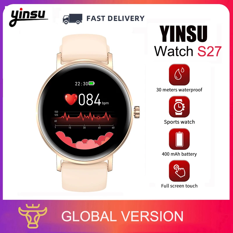 

YINSU Smart Watch New S27 Full Touch Multi Function Super Long Endurance Sports Watch Android Men's And Women's Apple Bracelet