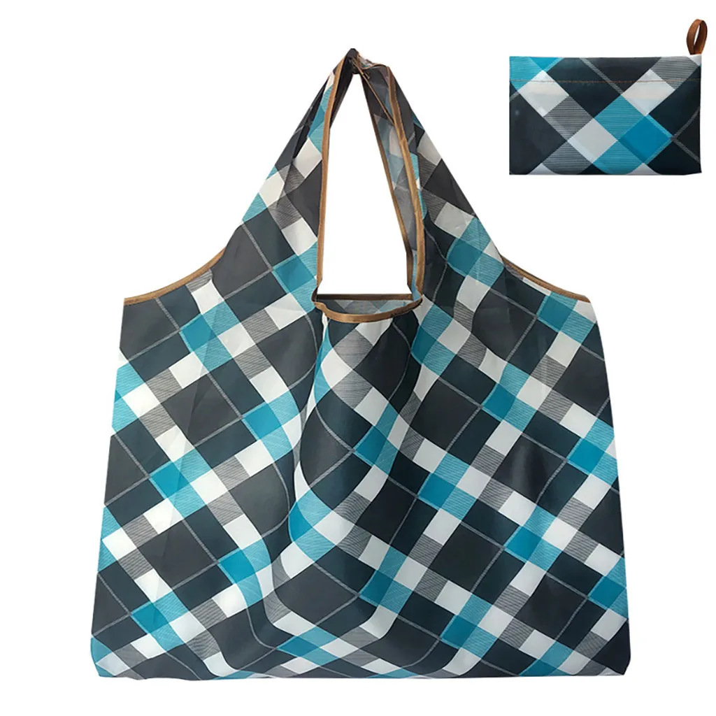 Складная хозяйственная сумка для супермаркета Большая вместительная