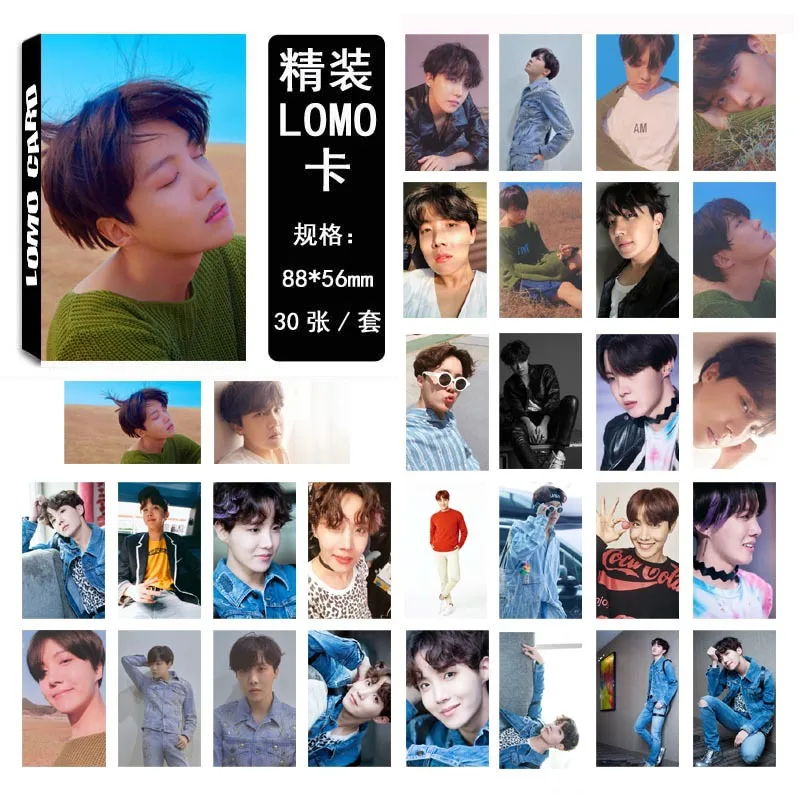 30 шт./компл. Bangtan для мальчиков JHOPE новую карту душа PERSONA мальчик LUV ломо карты Почтовые открытки самодельные фото вентилятор подарок
