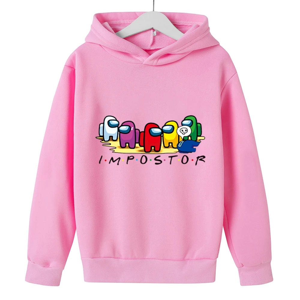 

New Game Among Us Crewmates Boys Girls Comfortable Hoodies Impostor Sweatshirts Sweatshirt Autumn Pullovers Print Streetwear