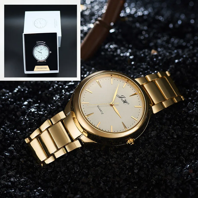 gold white withbox Часы-прикуриватель креативные беспламенные USB зажигалки часы Мужские кварцевые наручные часы ветрозащитные мужские подарочные часы JH329 1 шт - Цвет: gold white withbox