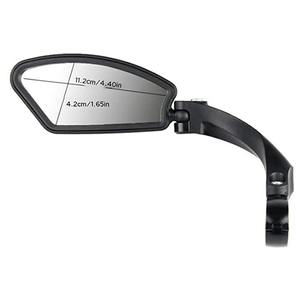 

Bicycle Rear View Mirror Unbreakable Stainless Steel Lens 1PC Adjustable Angles Mirror Mountain Bike Rearview Mirrors
