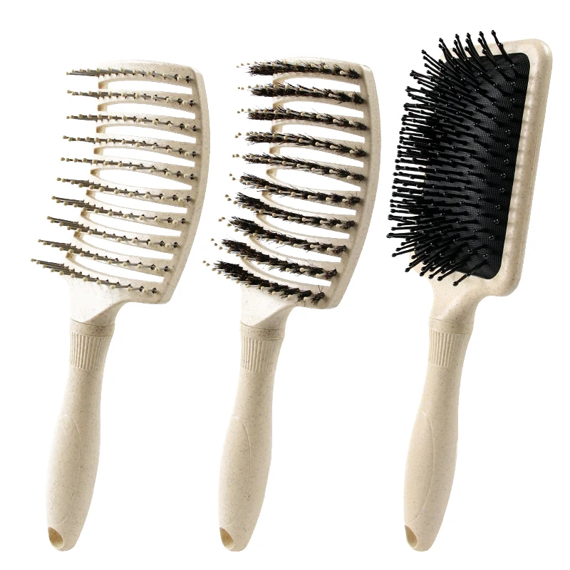 

Hair Brush Comb Easy Detangling for Straight Curly Wet Hair Smooth Scalp Massage Anti-Static Bristle Hairdressing Tool