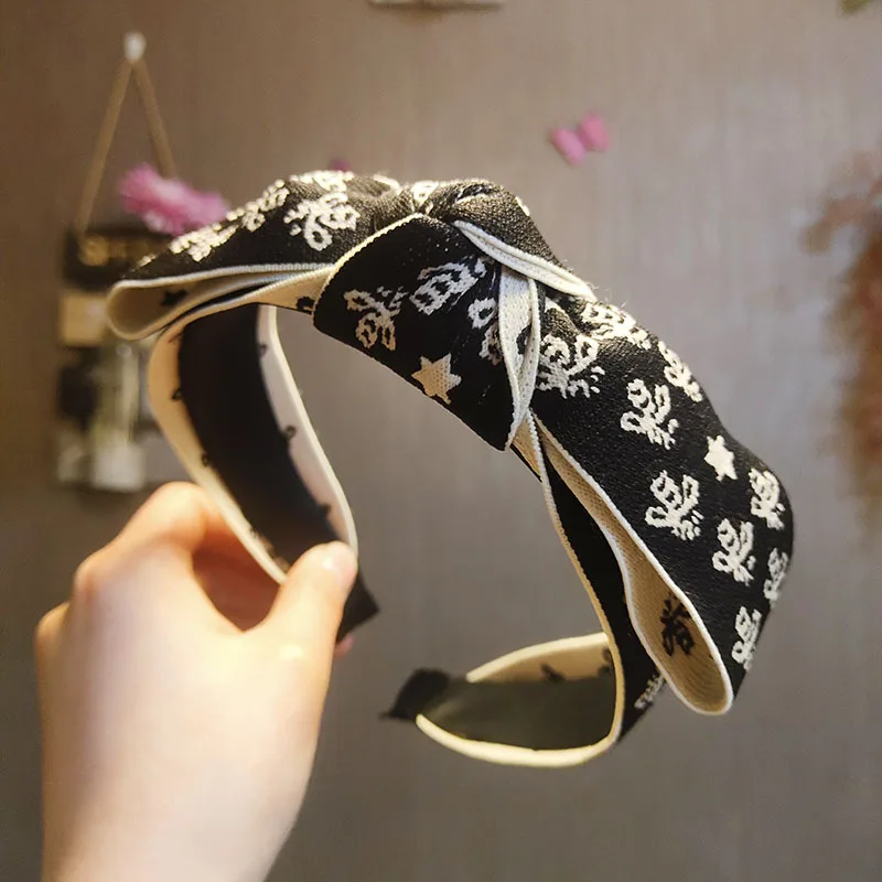

Print Bee Big Bow Knot Hairbands For Women Headbands For WomenHair Accessories Hairband for Girls Sparkling Headband