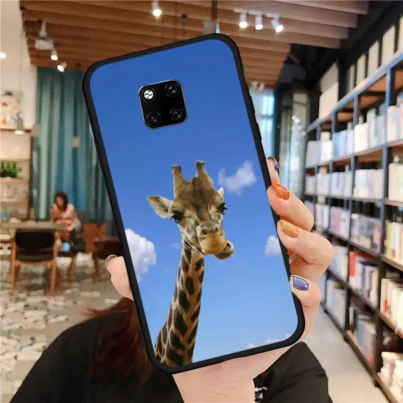 

Cute funny giraffe animal blue sky Phone Case For Huawei Mate 9 10 20 Pro lite 20x nova 3e P10 plus P20 Pro Honor10 lite