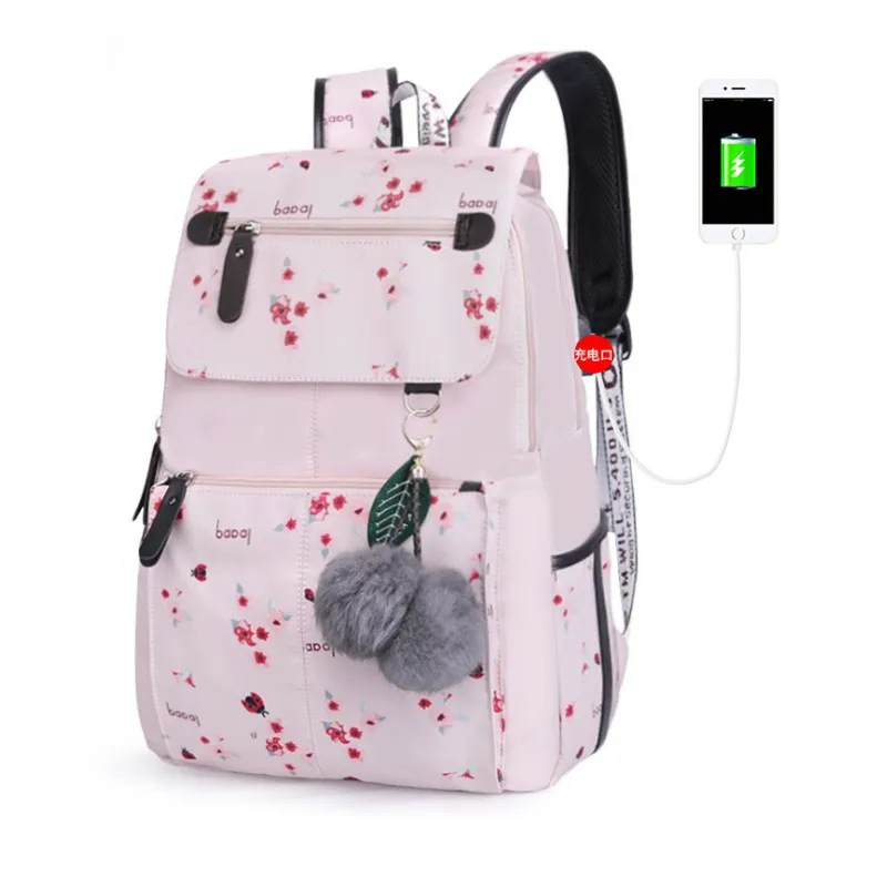 Set 21 Рюкзаки для девочек, водонепроницаемые, с usb зарядкой, школьные сумки для студентов, ноутбуков, сумки для женщин, модный рюкзак для путешествий, mochilas para jovenes - Цвет: Set 21