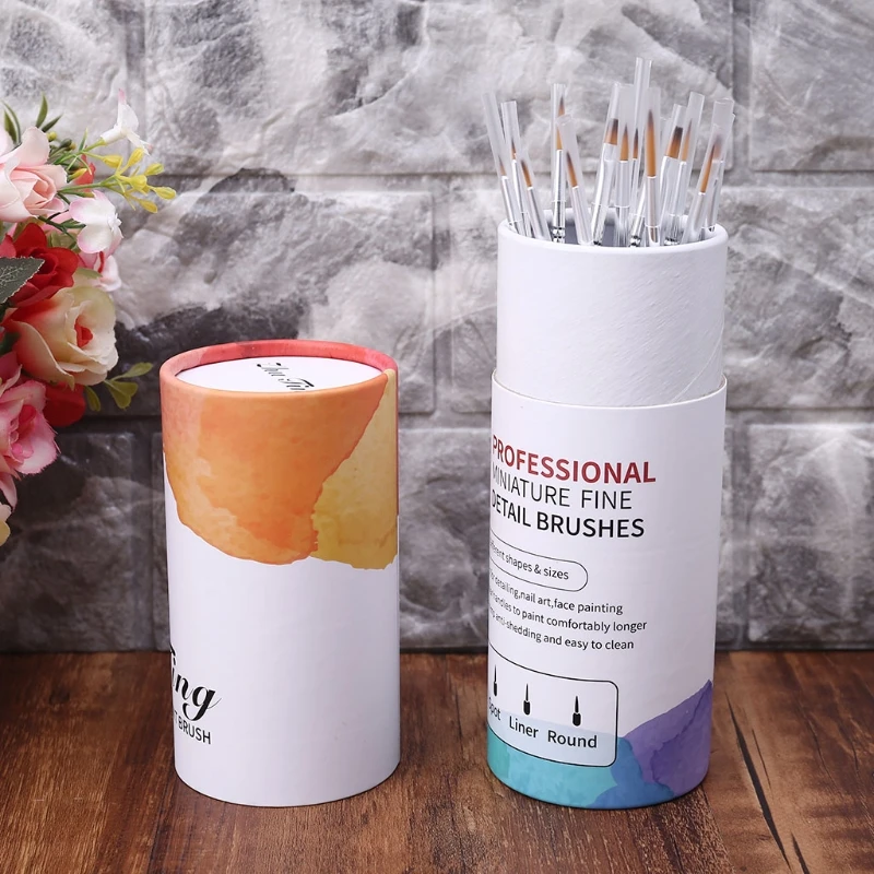 

15pcs Miniature Paint Brush Set Professional Nylon Hair Acrylic Painting Thin Hook Line Pen Art Supplies Hand Painted