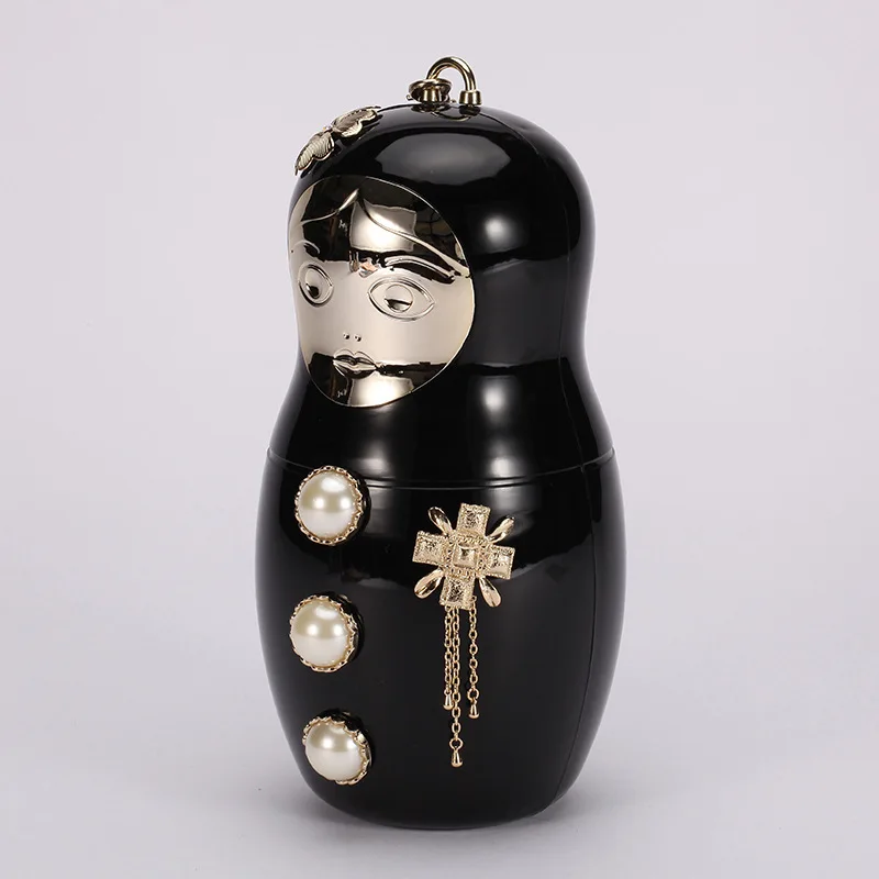 Russian Doll Dinner Handbag Evening Bag Fat Baby Women Ladies Pearl | Багаж и сумки