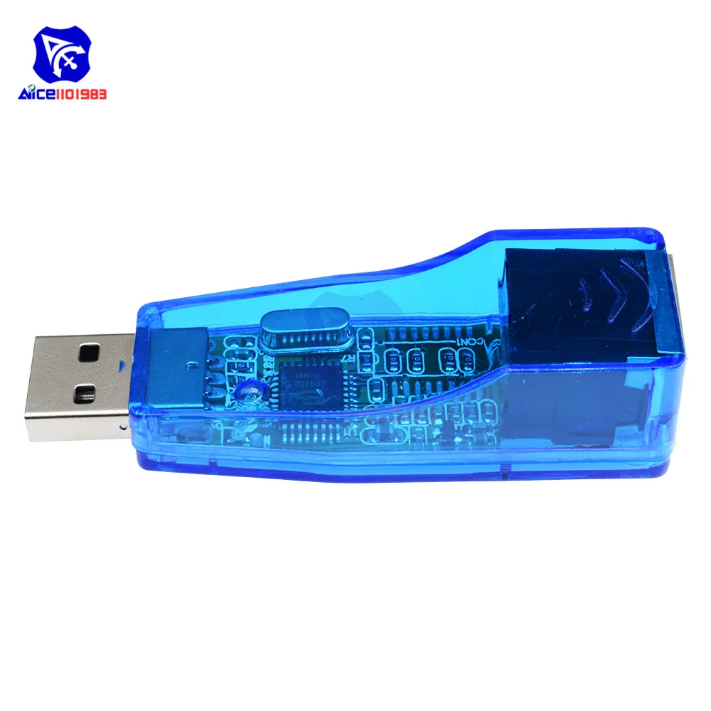 Сетевая карта-адаптер diymore с USB на RJ45 LAN Ethernet 10/100 Мбит/с для планшетных ПК ОС Win7 / Win8