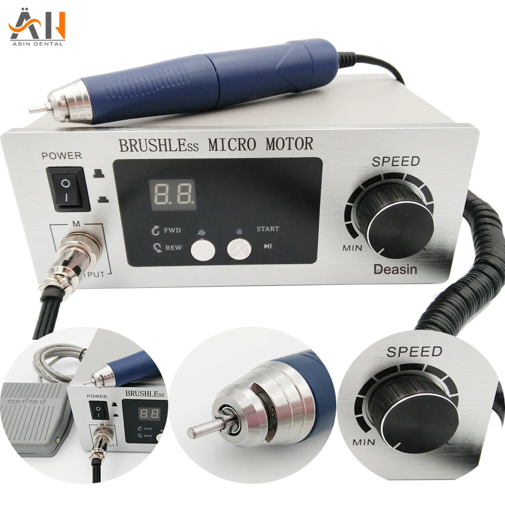 

DHL free shipping Dental Lab machine Brushless micro motor Jewellery engraving Micromotor Polishing machine Unit with handpiece