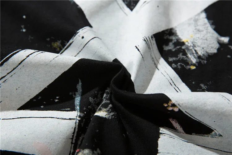 

White starry sky fireworks short sleeve summer fashion brand couple t-shirt and wo pure cotton off trend men's wear