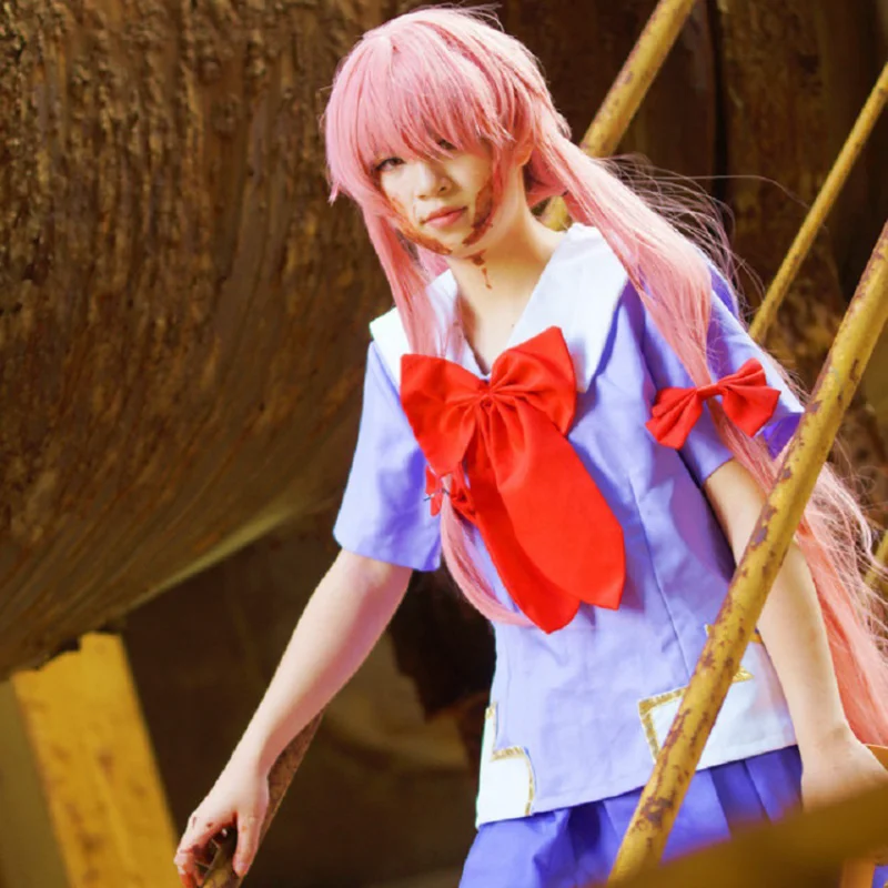

Future Diary My Wife Yuno Cosplay Anime Costume Summer School Uniform