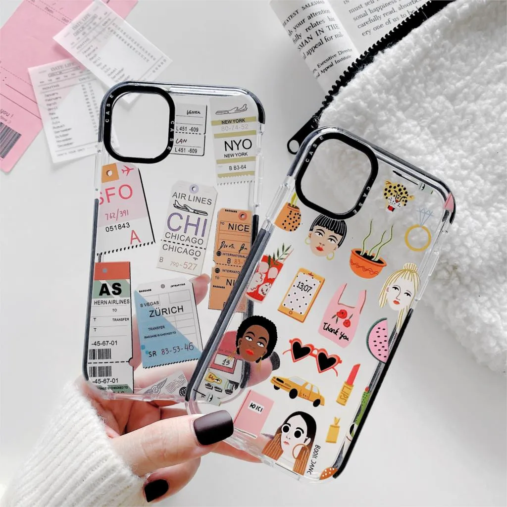 Хит продаж шикарные авиабилеты путешествия ярлык стикера Телефон чехол для iPhone 7