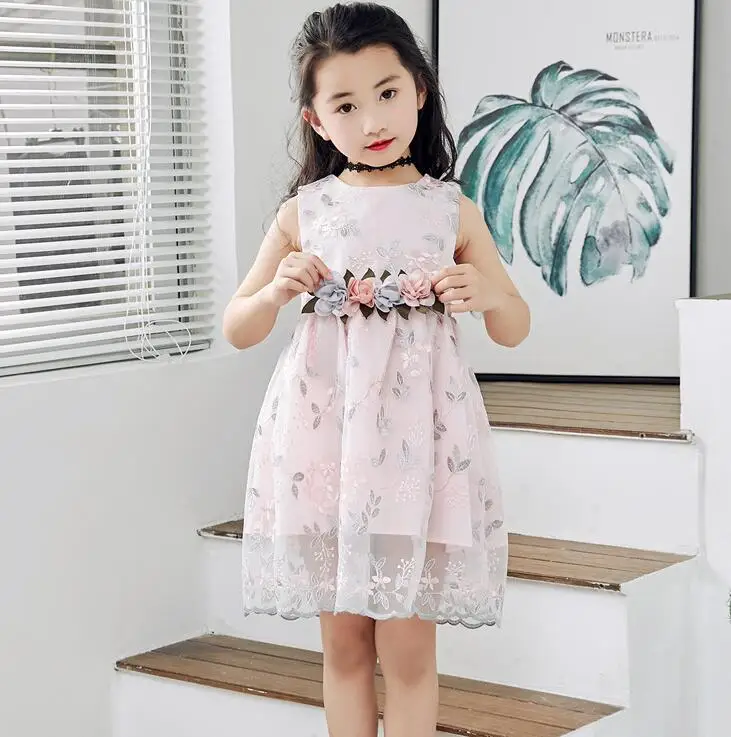 Летние кружевные вечерние платья высокого качества для младенцев свадебное