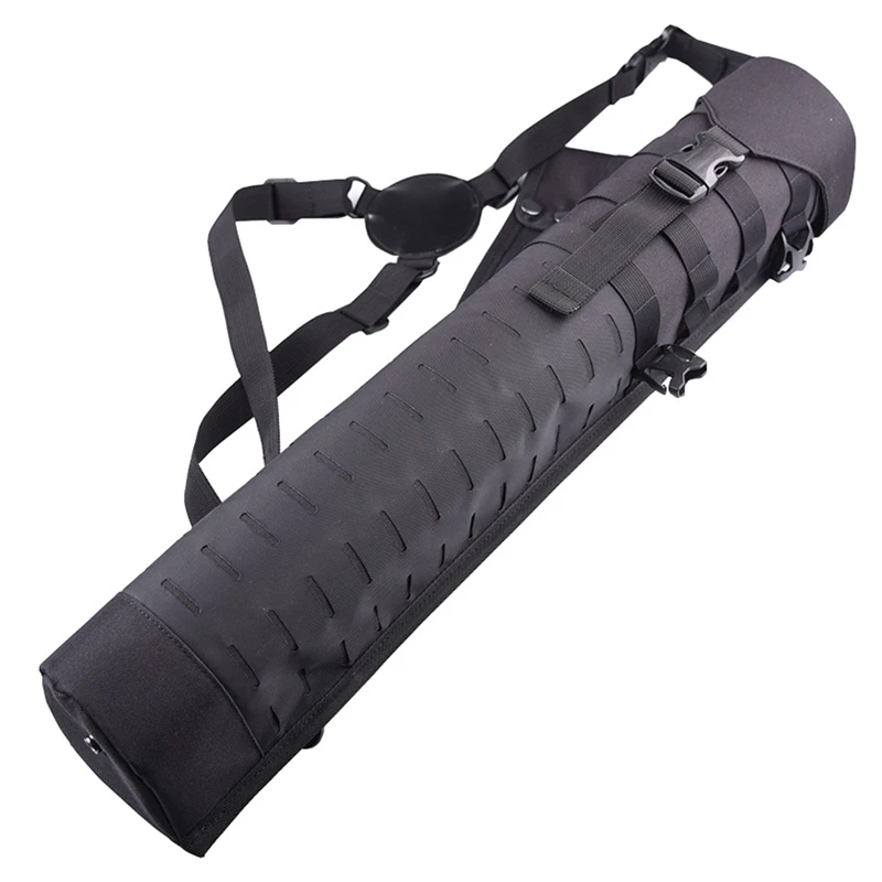 

New-Multi-Functional One-Shoulder Cylinder Bow Quiver 59x9cm Large Capacity Adjustable Shoulder Strap for Outdoor Hunting