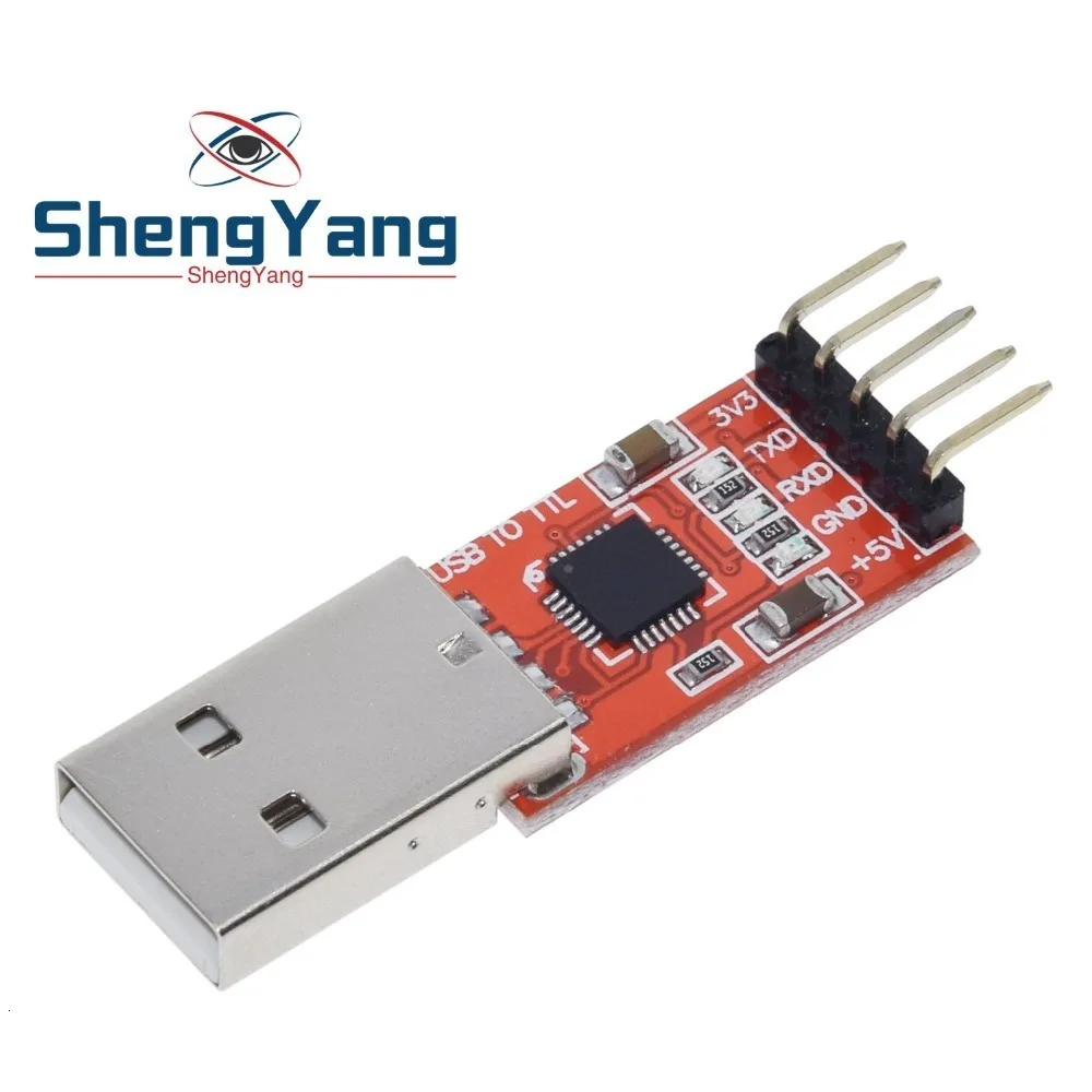 ShengYang CP2102 USB 2,0 к ttl UART модуль 5Pin последовательный преобразователь STC заменить FT232 модуль красный