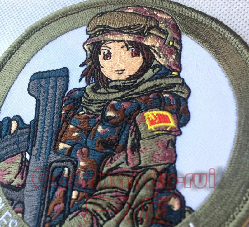 Привет! Junwu Nya вышивка полилактида Военная рукоятка раньше освободительная армия