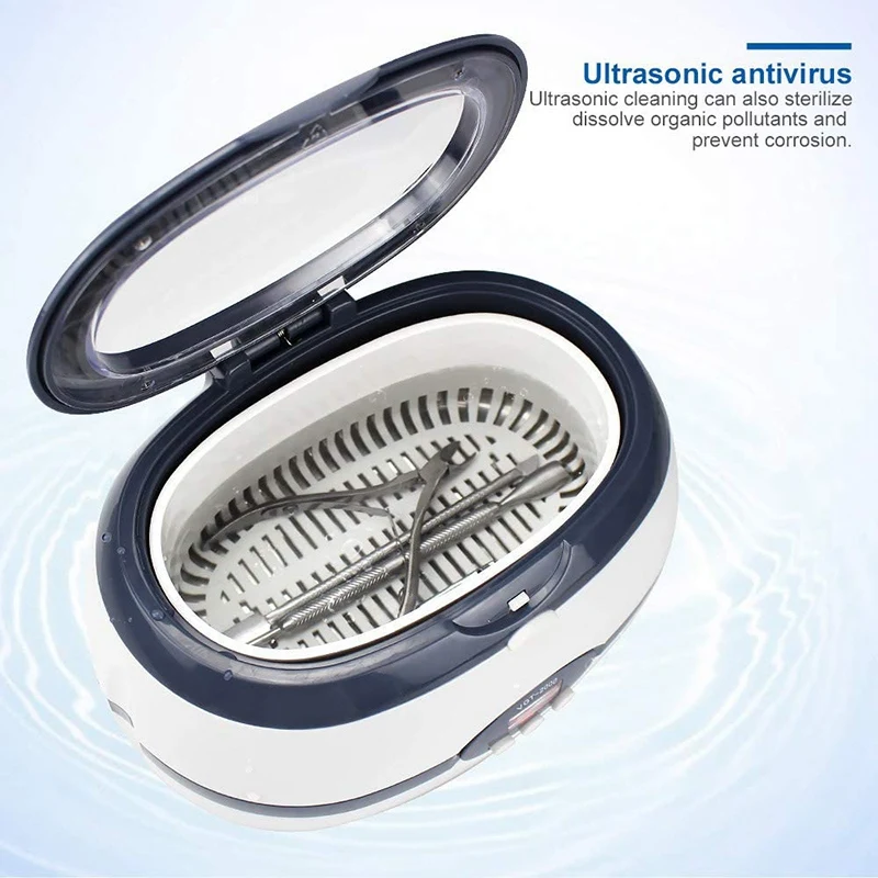 

AD-Ultrasonic Cleaner Washer Machine for Jewelry Parts Glasses Manicure Stone Cutters Brush Cleaner VGT-2000-US Plug